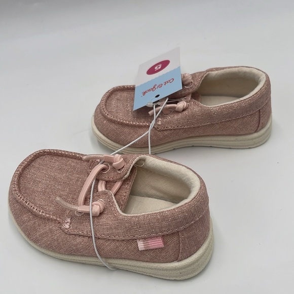 NWT Cat & Jack Kids Bobby Slip-On Sneakers Pink Size 5 - Picture 5 of 11